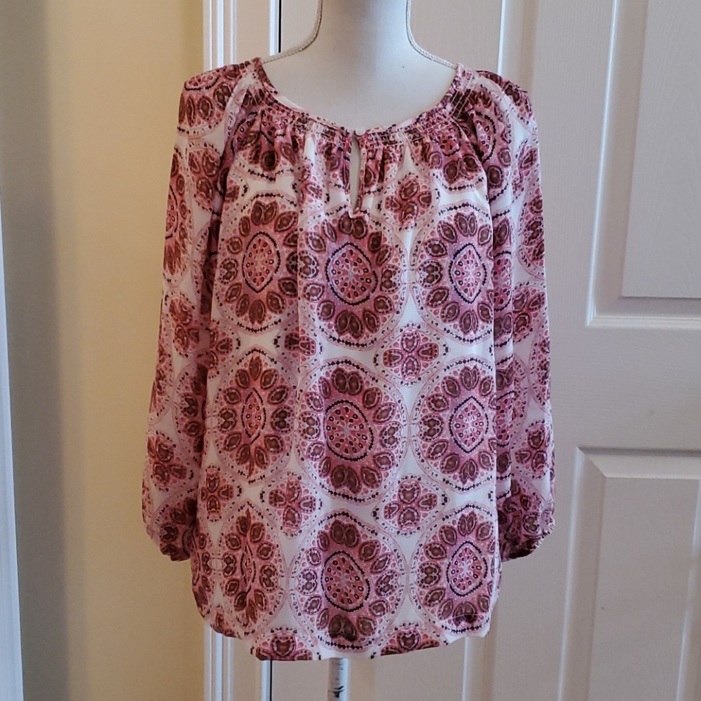 NWOT KAARI blue top. Size medium